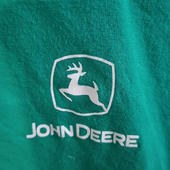 Apples & Oranges Toddler Size S John Deere Graphic Tee Shirt Green 100% Cotton - Picture 4 of 5